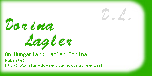 dorina lagler business card